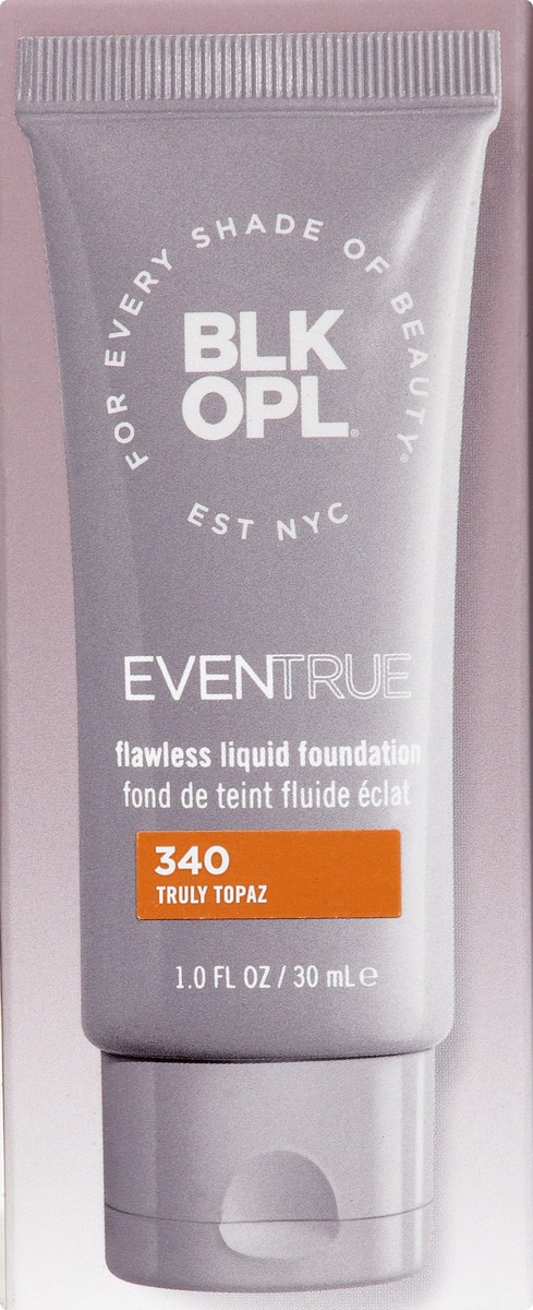 slide 3 of 9, BLK/OPL Even True Truly Topaz Flawless Liquid Foundation 1 oz, 1 oz