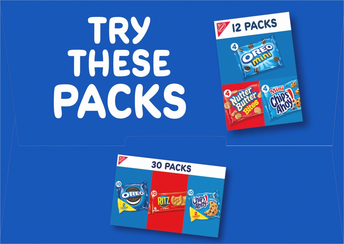 slide 8 of 9, OREO Mini Chocolate Sandwich Cookies, 12 Snack Packs, 12 ct