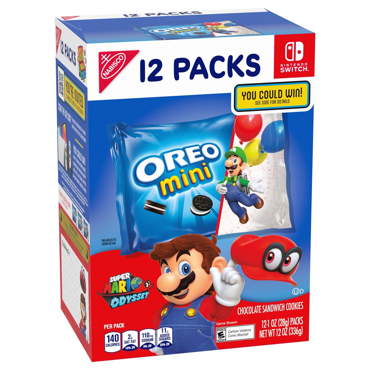 slide 6 of 9, OREO Mini Chocolate Sandwich Cookies, 12 Snack Packs, 12 ct