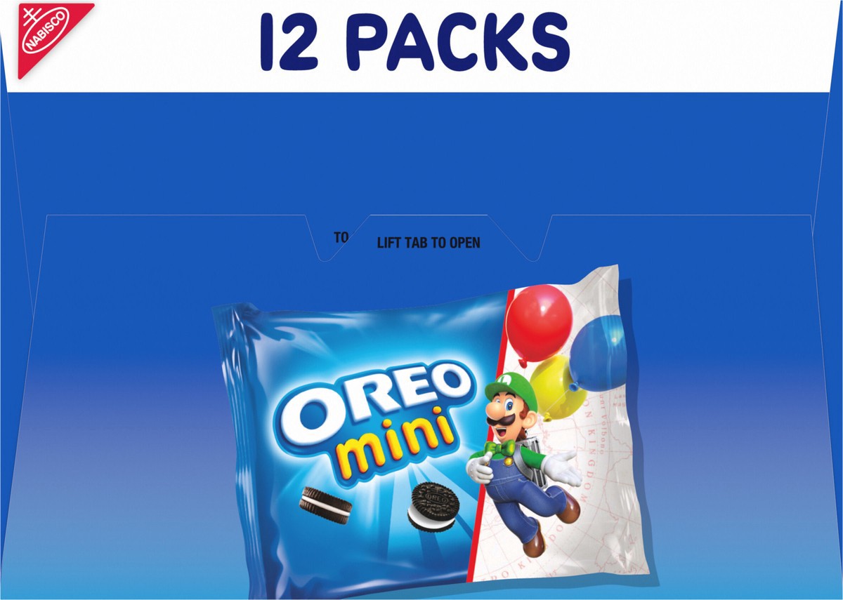 slide 4 of 9, OREO Mini Chocolate Sandwich Cookies, 12 Snack Packs, 12 ct