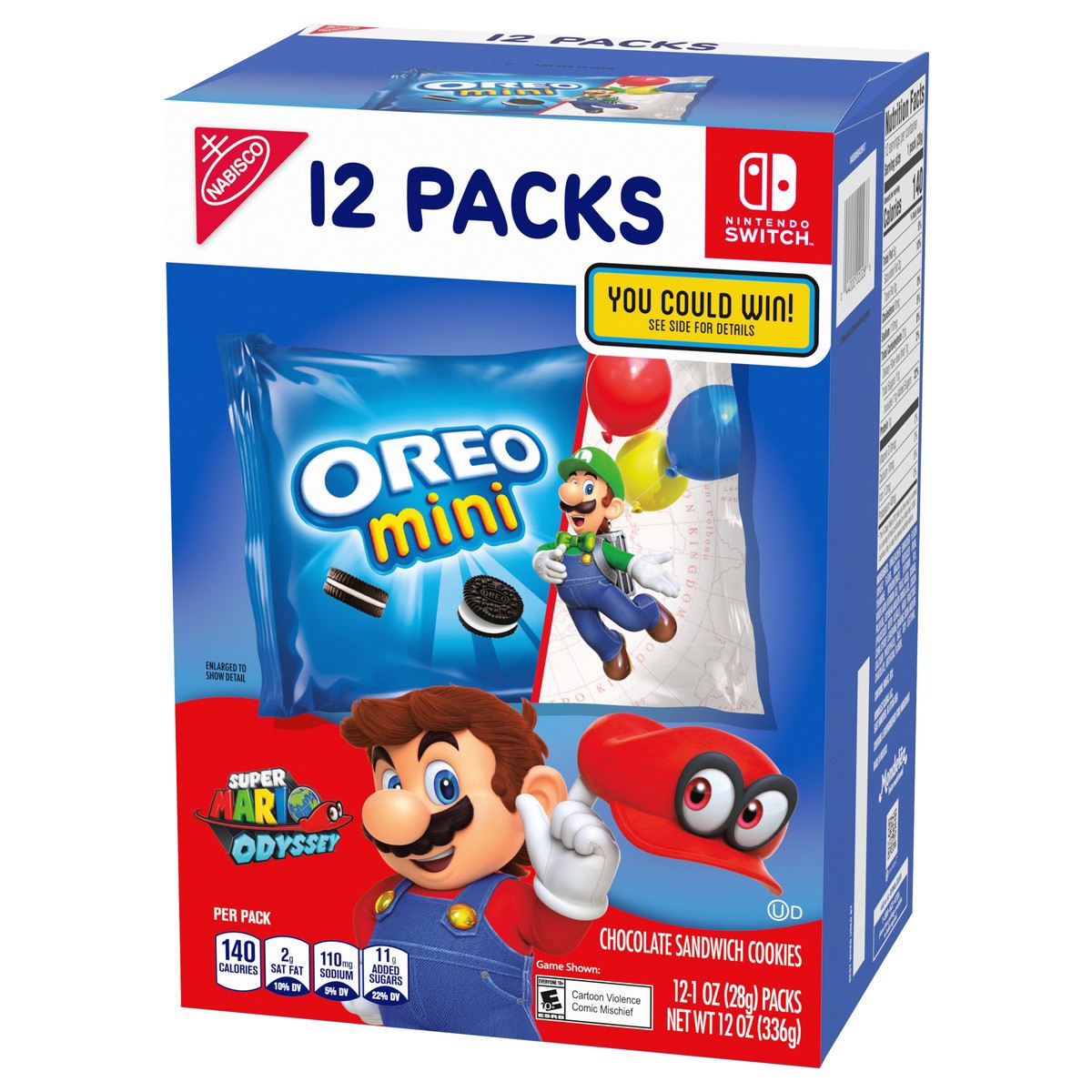 slide 3 of 9, OREO Mini Chocolate Sandwich Cookies, 12 Snack Packs, 12 ct