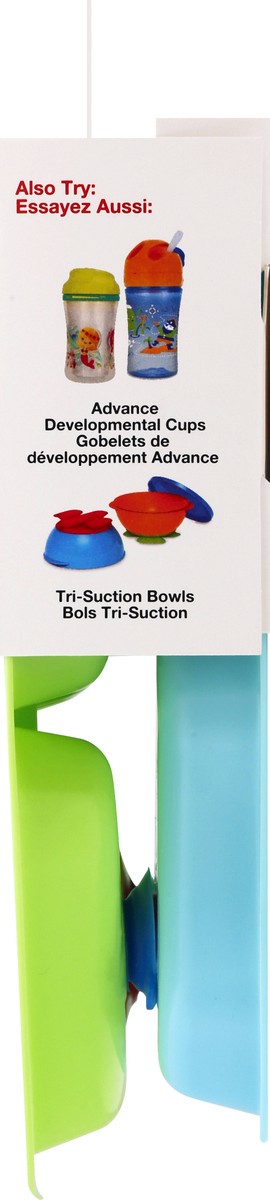 slide 8 of 9, NUK First Essentials Tri-Suction Plates 2 ea, 2 ct