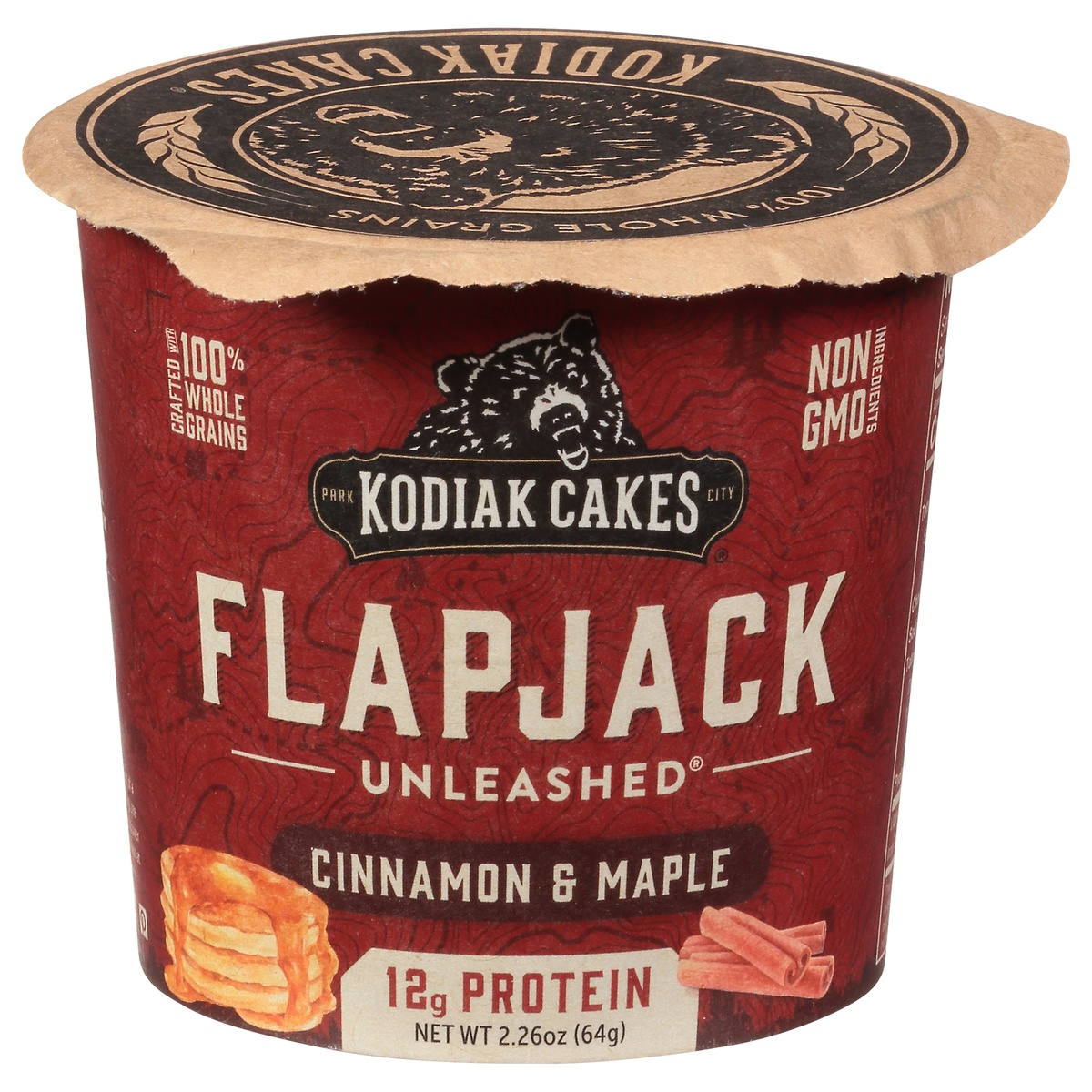 slide 1 of 4, Kodiak Cakes Cinnamon & Maple Flapjack On The Go, 2 oz