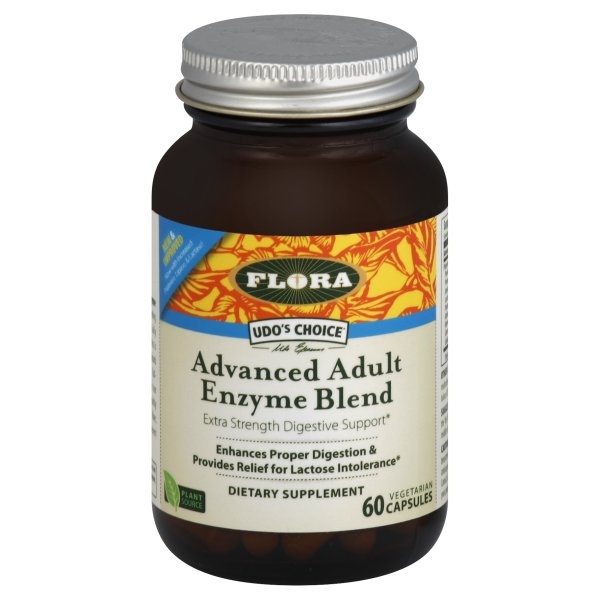 slide 1 of 1, Flora Udo's Choice Advanced Adult Enzyme Blend, 60 ct