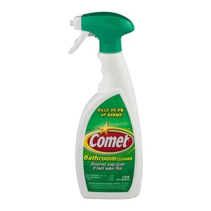 slide 1 of 1, Comet Bathroom Cleaner Spray, 17 OZ, 17 oz