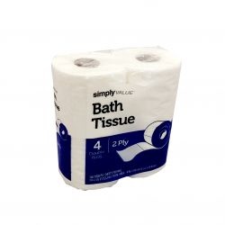 slide 1 of 1, Simply Value Bath Tissue, 4 ct