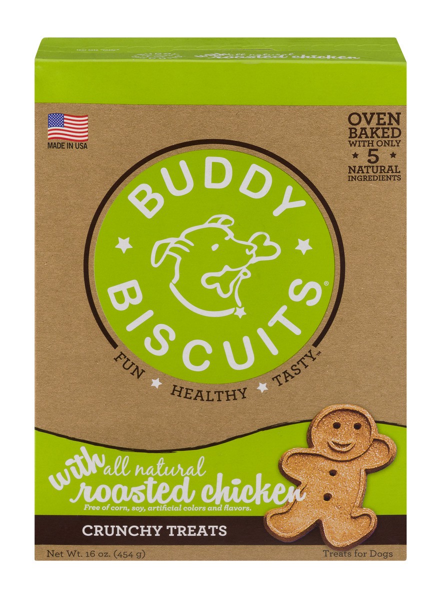 slide 1 of 6, Buddy Biscuits Roasted Chicken Dog Treats, 16 oz