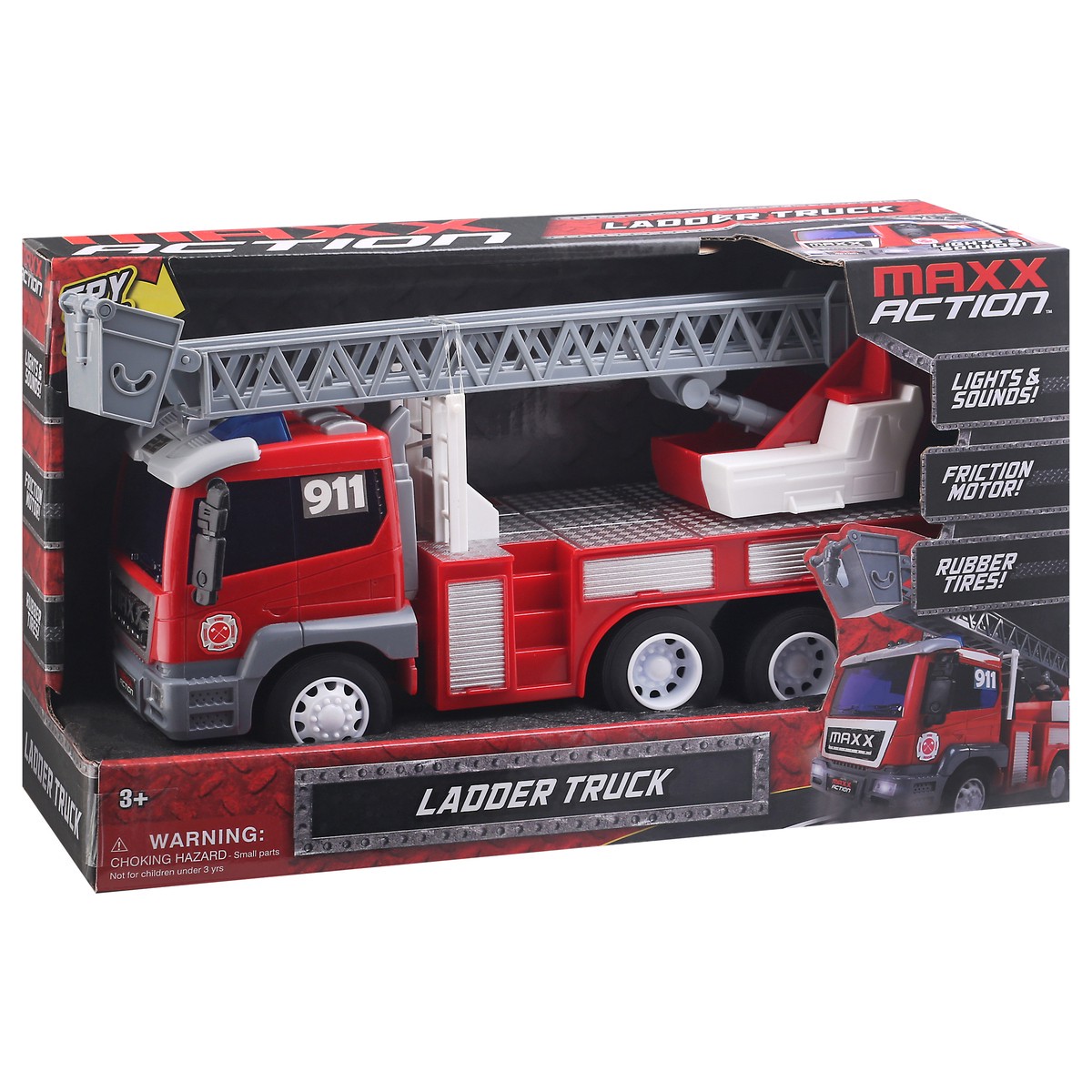 slide 8 of 11, Maxx Action Ladder Truck Toy 1 ea, 1 ct