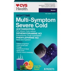 slide 1 of 1, CVS Health Multisymptom Severe Cold Powder, 6 ct