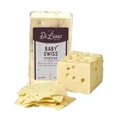 Di Lusso Dilusso Premium Sliced Wisconsin Baby Swiss Cheese