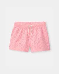 Carters Girls Eyelet Shorts - Pink Pink 8