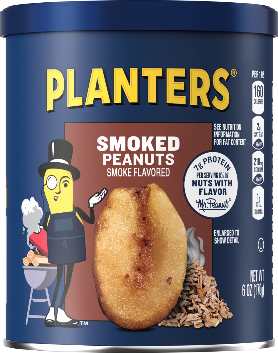 slide 1 of 8, Planters Smoked Peanuts 6 oz, 6 oz