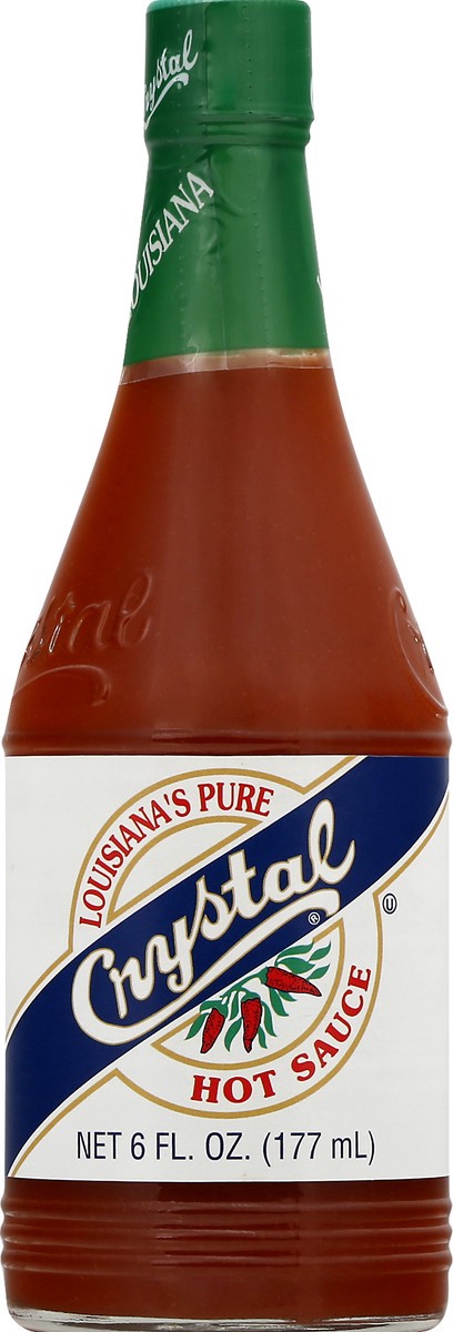 slide 1 of 9, Crystal Hot Sauce, 6 fl oz