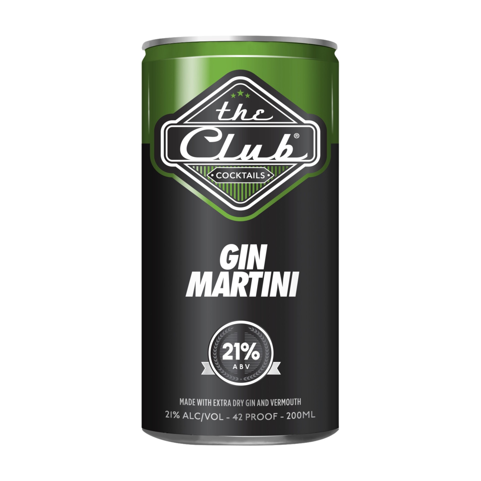 slide 1 of 2, The Club Gin Martini 200ml Can 42 Proof, 200 ml