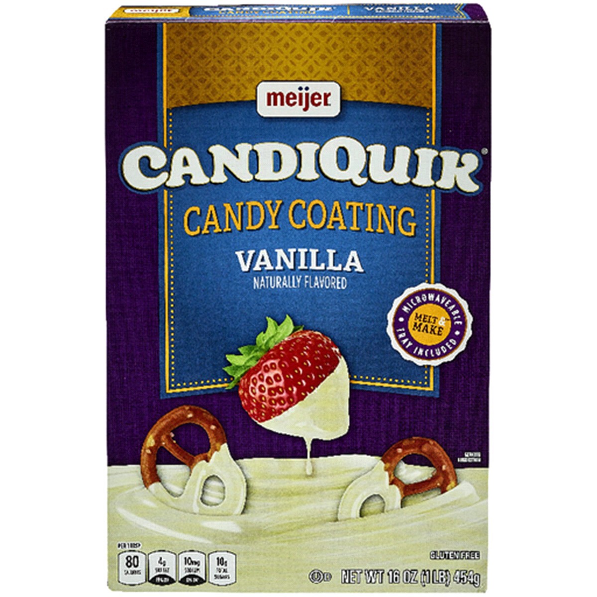 slide 1 of 9, Meijer CandiQuik Vanilla Flavored Coating, 16 oz