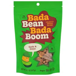 Bada Bean Bada Boom Crunchy Garlic & Onion Broad Beans - 4.5 oz