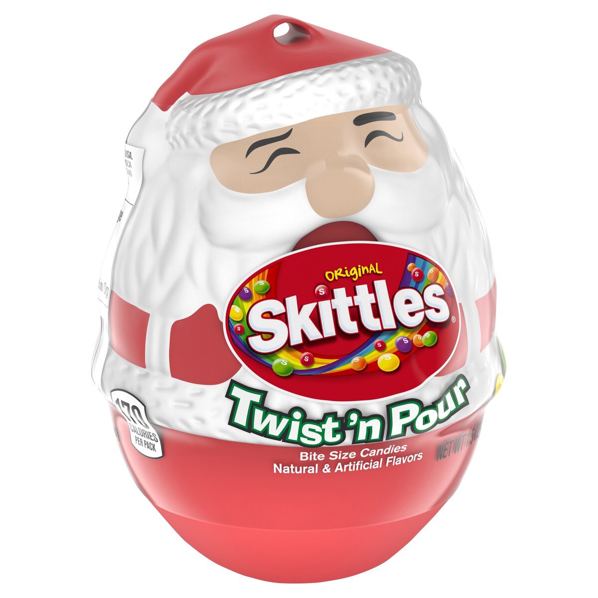 slide 6 of 7, SKITTLES Original Santa Twist 'n Pour Christmas Gift (1.5-oz. Package), 1.5 oz