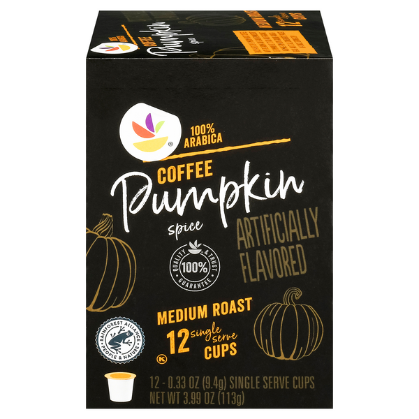 slide 1 of 1, Pumpkin Spice Medium Roast Single Serve Coffee Cups, 12 ct