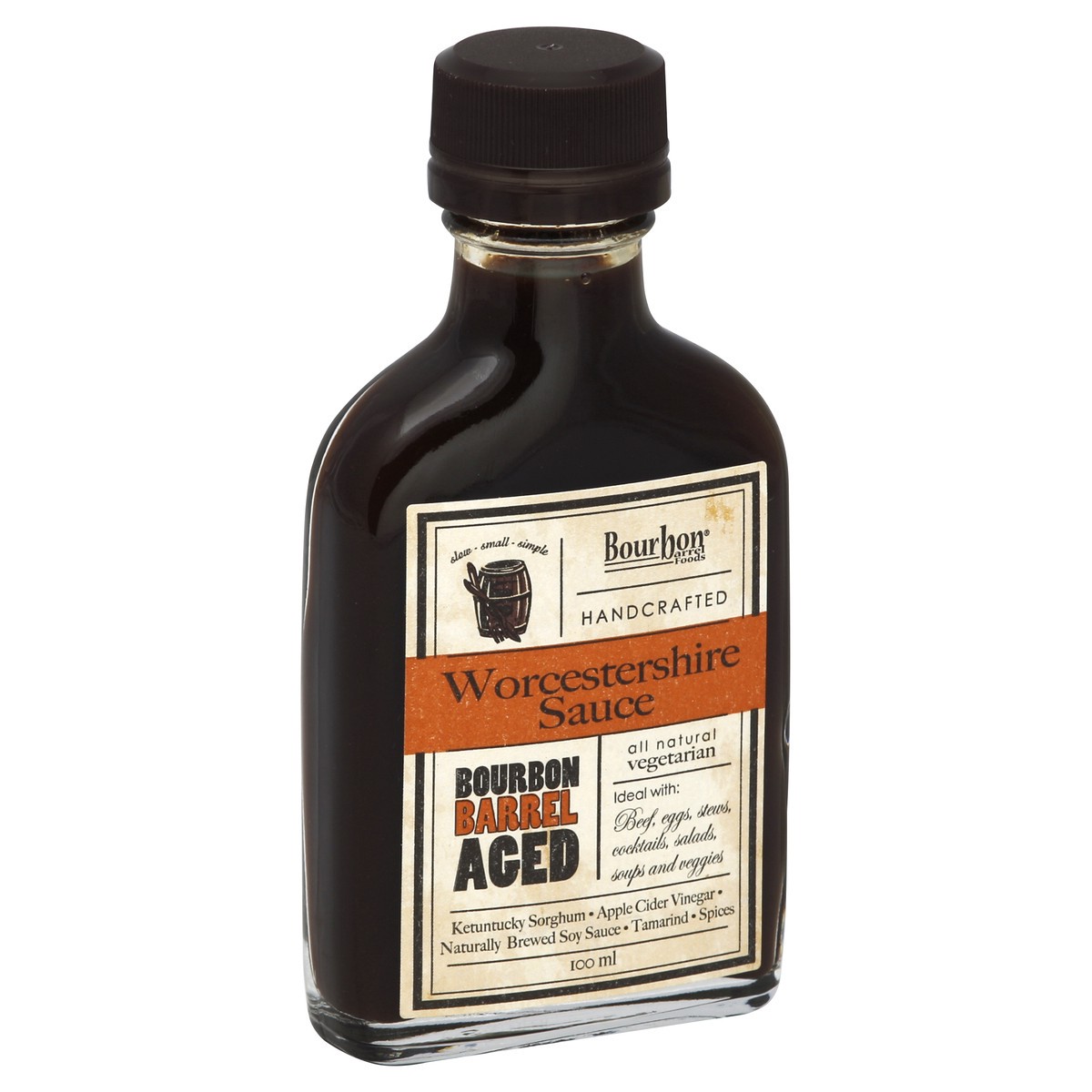 slide 2 of 2, Bourbon Barrel Foods Worcestershire Sauce - 100 ml, 100 ml