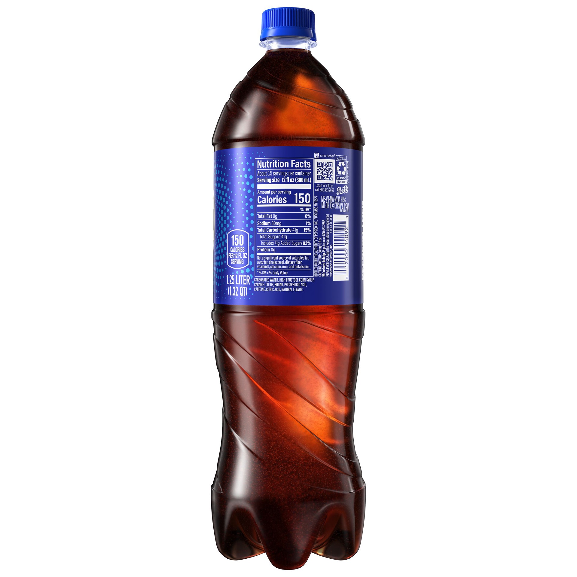 slide 2 of 5, Pepsi Cola Soda Plastic Bottle, 1.25 liter