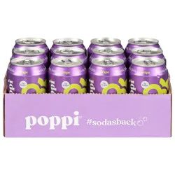 Poppi Grape Prebiotic Soda 12 - 12 fl oz Cans