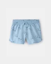 Carter's Girls Butterfly French Terry Shorts - Blue - 10