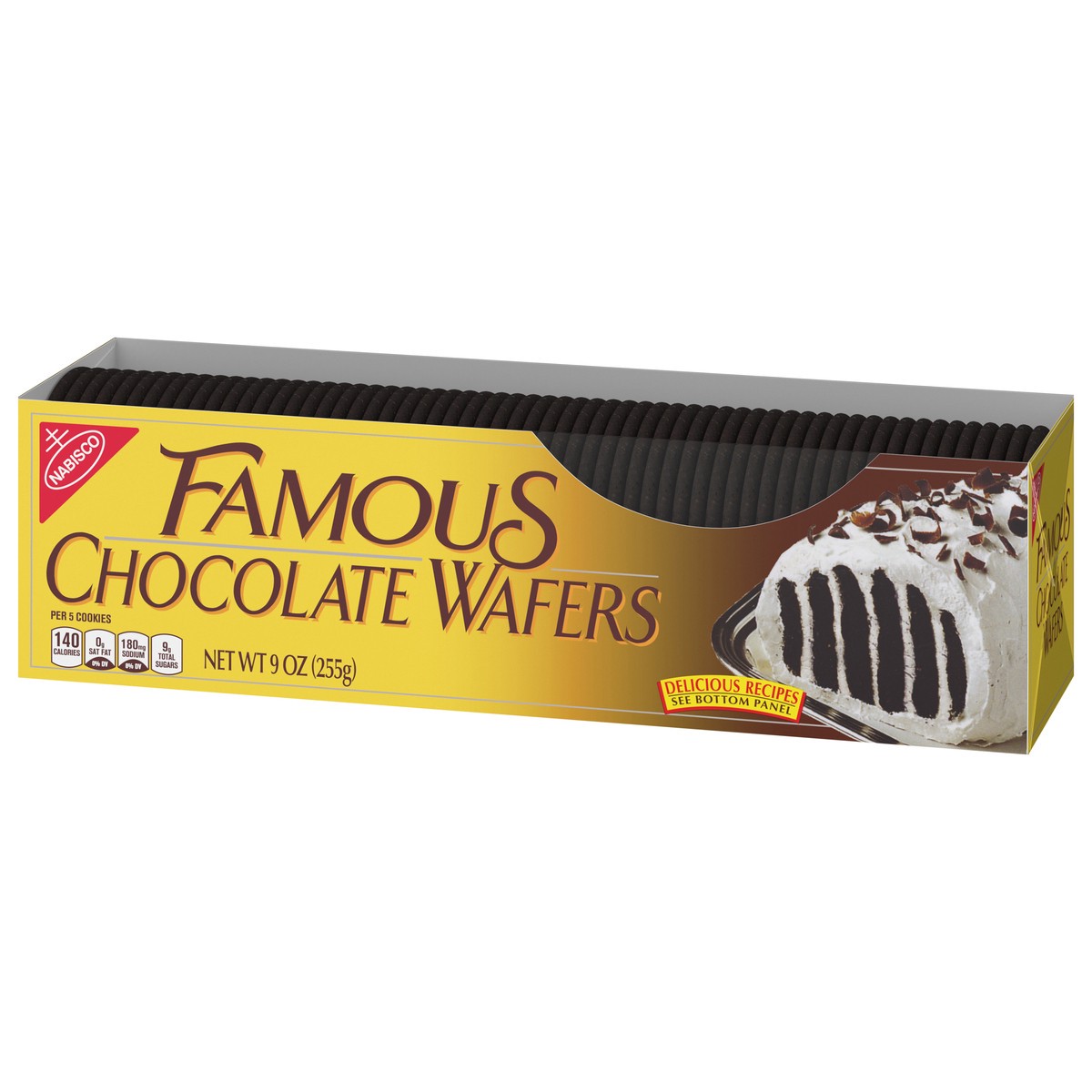 slide 3 of 9, Nabisco Famous Chocolate Wafers, 9 oz, 0.56 lb