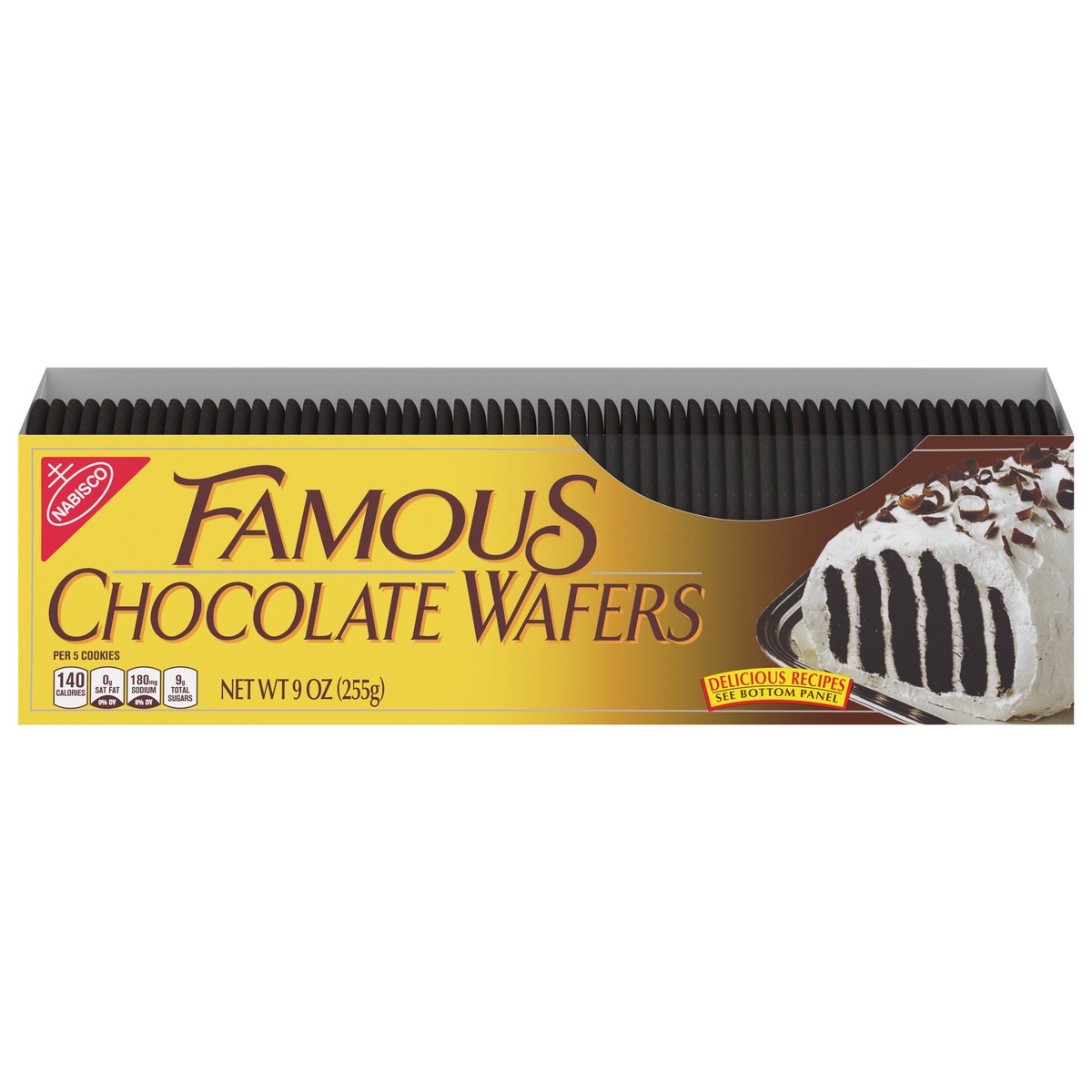 slide 1 of 9, Nabisco Famous Chocolate Wafers, 9 oz, 0.56 lb