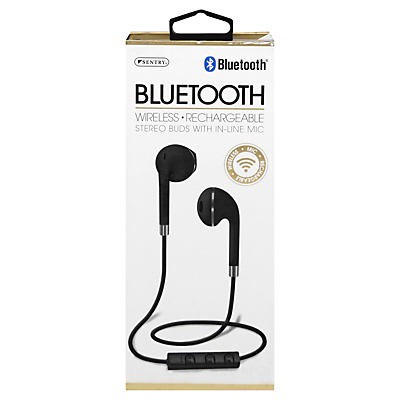 slide 1 of 8, Sentry Curve Earbuds Black, 1 ct