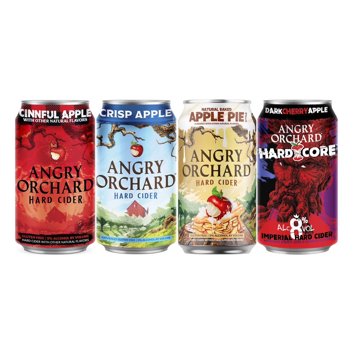 slide 5 of 8, Angry Orchard Hard Cider Variety Pack Cans, 144 fl oz