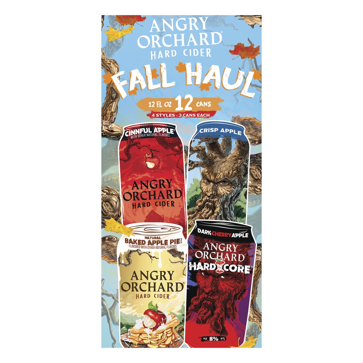 slide 4 of 8, Angry Orchard Hard Cider Variety Pack Cans, 144 fl oz