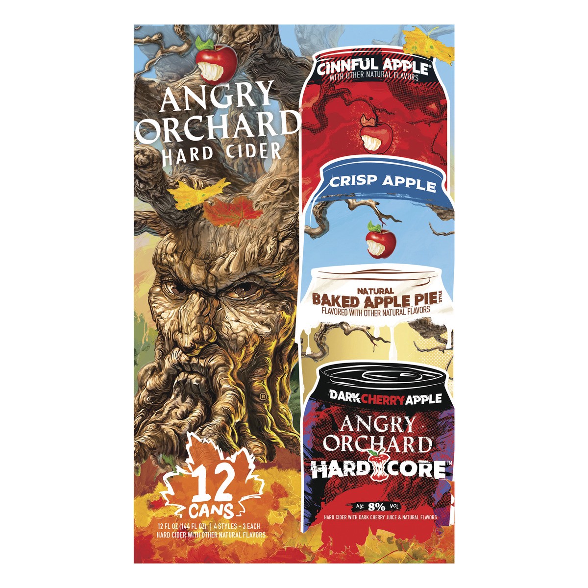 slide 2 of 8, Angry Orchard Hard Cider Variety Pack Cans, 144 fl oz