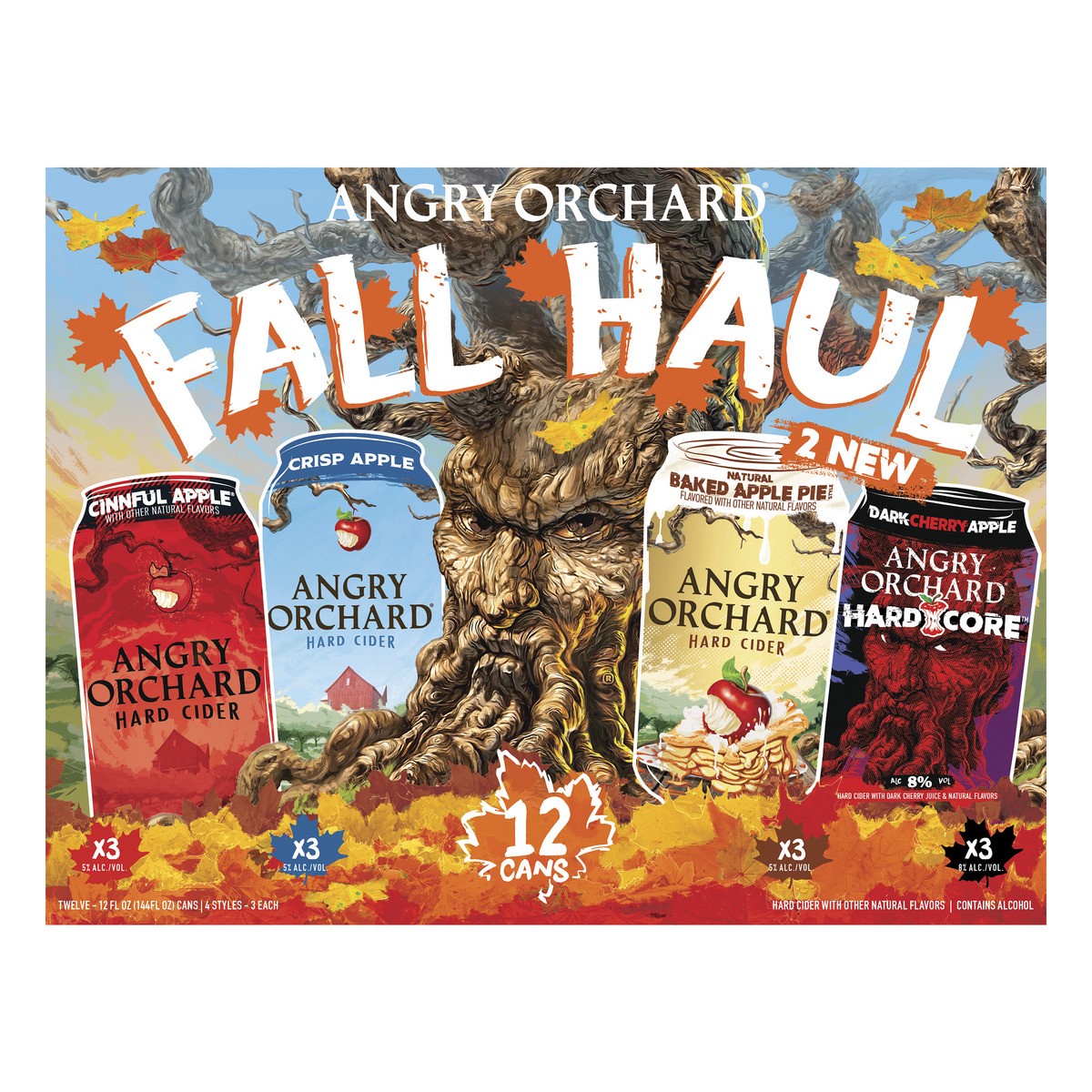 slide 7 of 8, Angry Orchard Hard Cider Variety Pack Cans, 144 fl oz