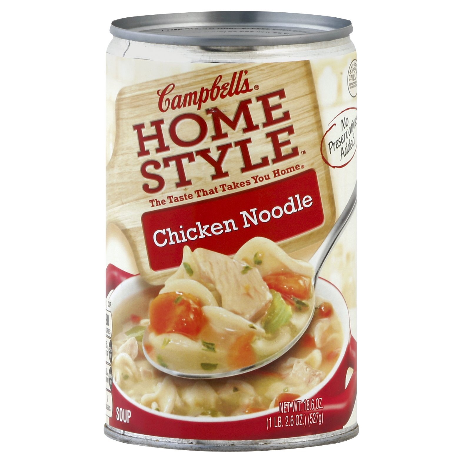 slide 1 of 1, Campbell's Homestyle Soup, Chicken Noodle Soup, 18.6 Oz Can, 18.6 oz