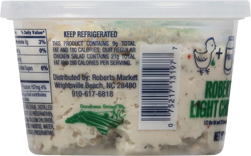 slide 4 of 5, Roberts Light Chicken Salad, 14 oz