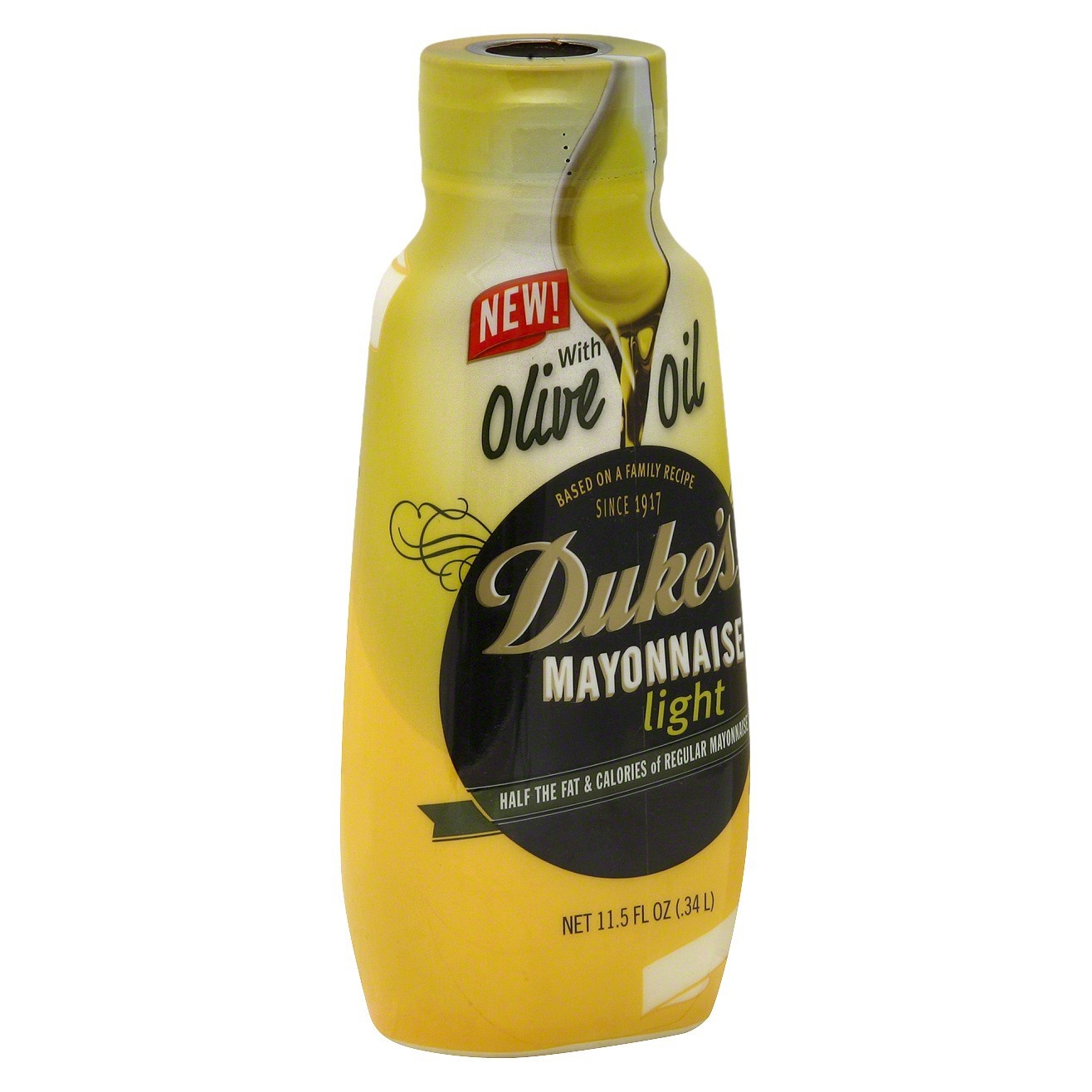 slide 1 of 1, Duke's Mayo Duke's Light Mayonnaise with Olive Oil, 11.5 oz