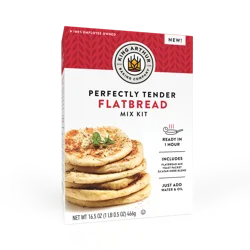 King Arthur Baking Company Perfectly Tender Flatbread Mix Kit - 16.5 oz