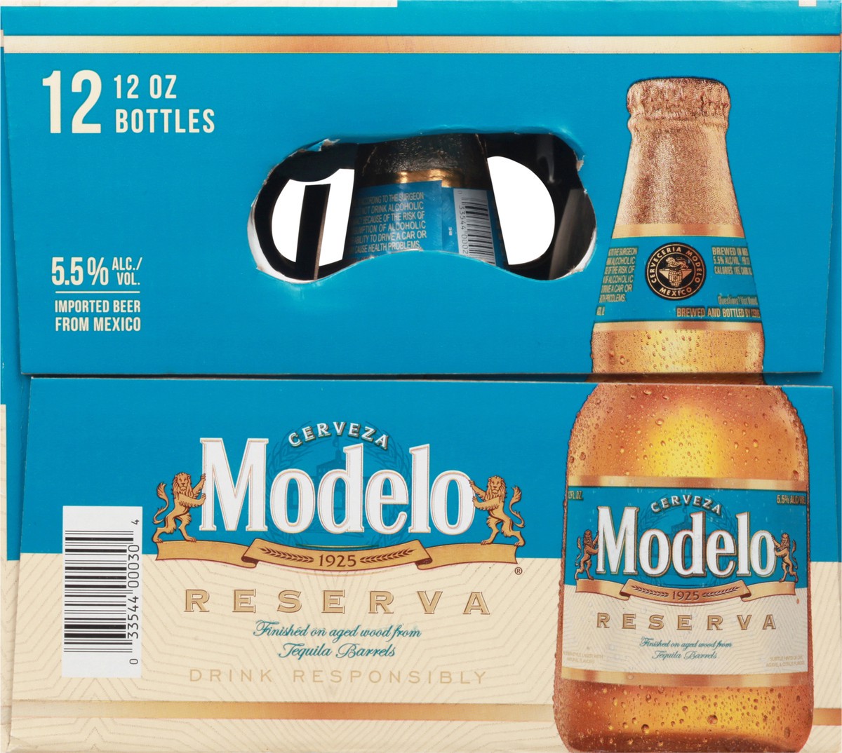 slide 8 of 9, Modelo Reserva Tequila Barrel Lager Mexican Beer, 12 pk 12 fl oz Bottles, 5.5% ABV, 144 fl oz