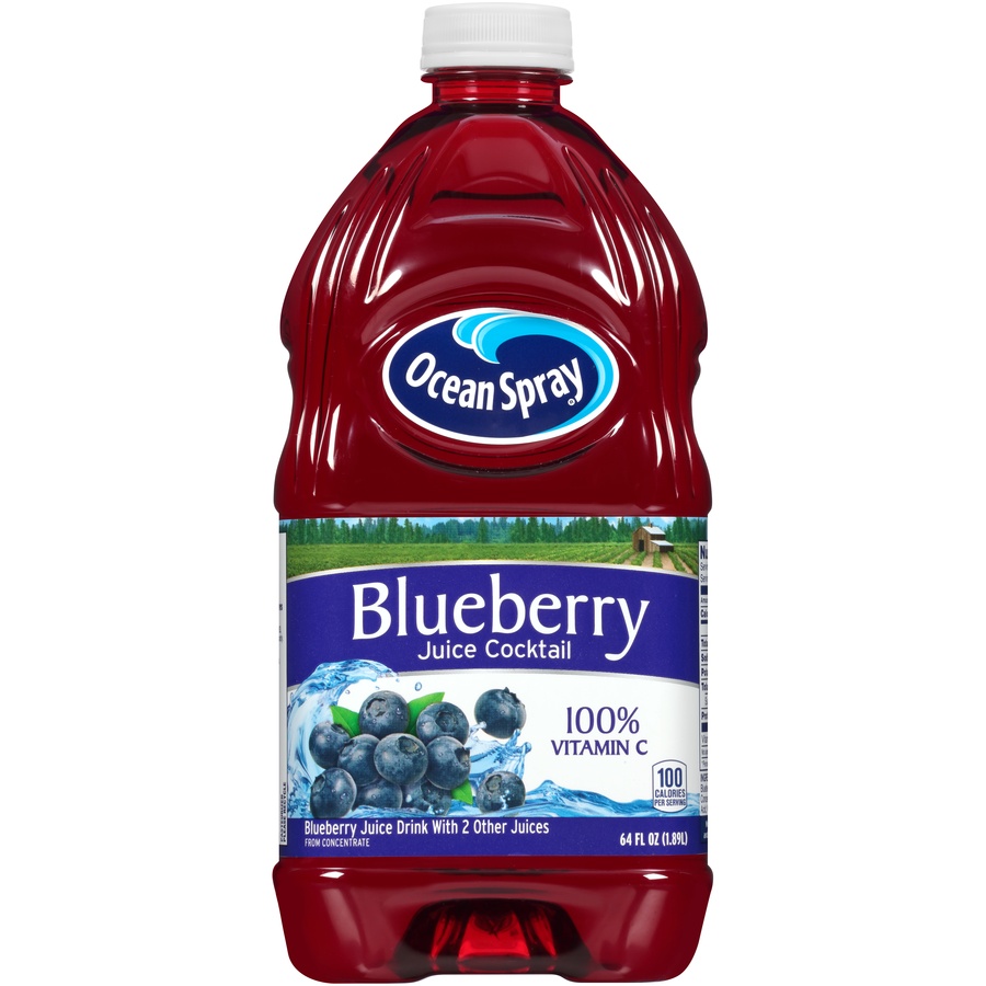 slide 1 of 1, Ocean Spray Juice Cocktail, Blueberry, 64 oz