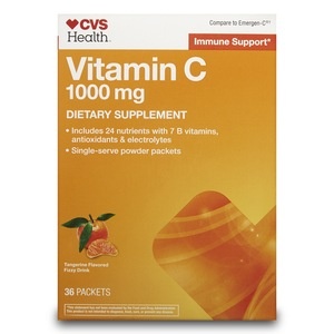 slide 1 of 1, CVS Health Immune Support Vitamin C Fizzy Drink Tangerine, 36 ct; 1000 mg