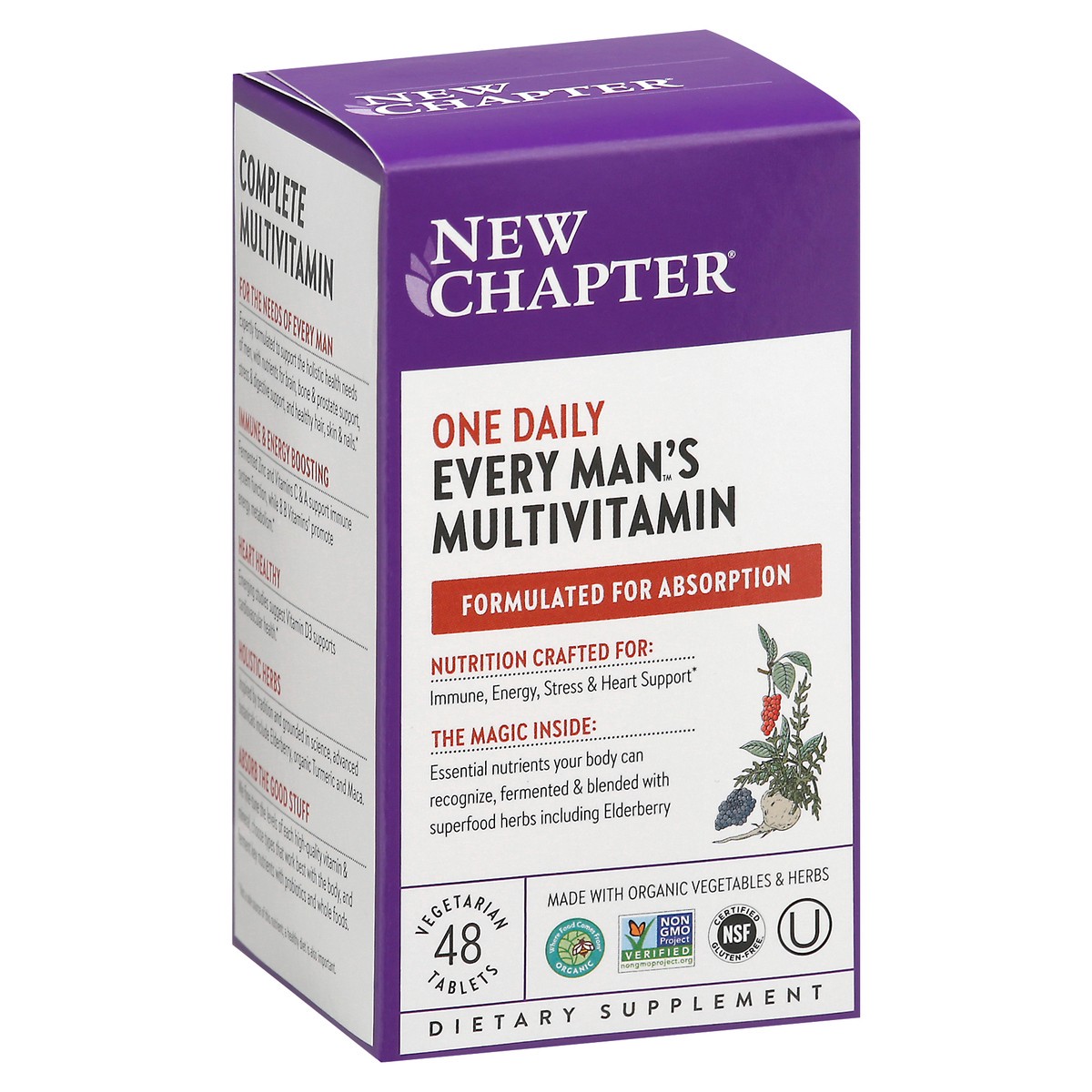 slide 6 of 9, New Chapter Every Man's One Daily Multivitamin, 48 ct