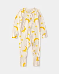 Carters Baby Banana PurelySoft Sleep & Play Pajama - Yellow/Cream Cream 3M