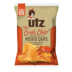 Utz Family Size The Crab Chip Potato Chips 9 oz