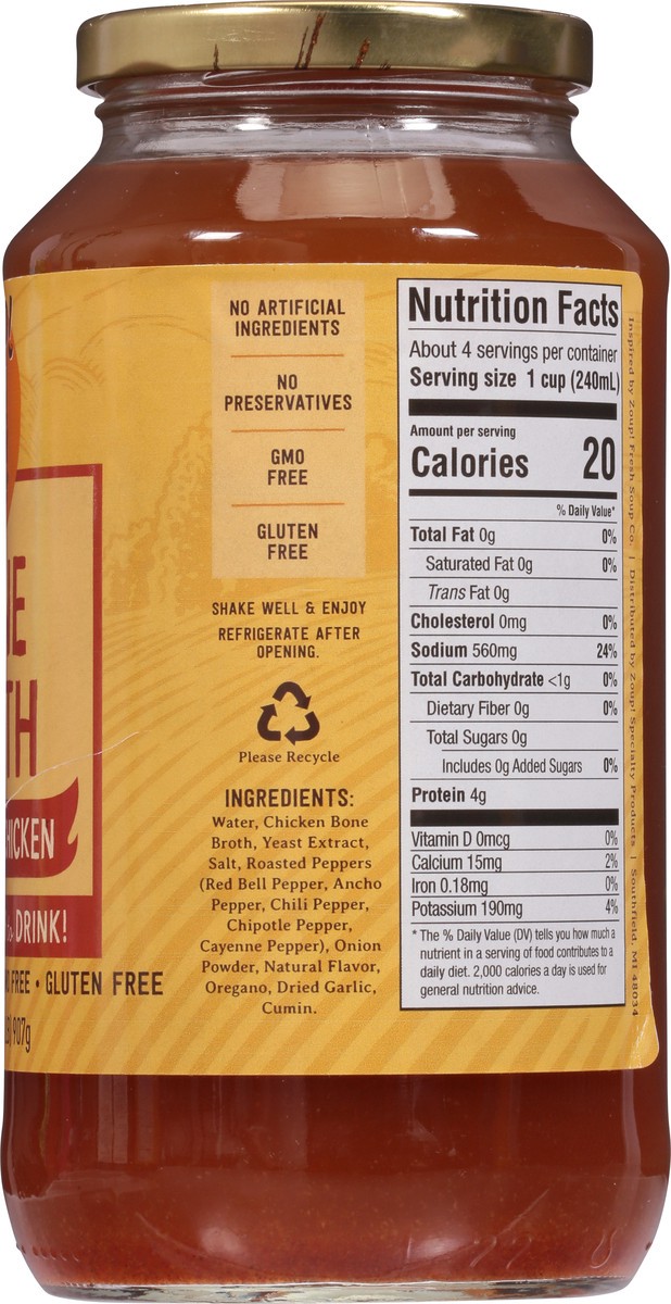 slide 6 of 9, Zoup Good Broth Bone Spicy Chicken, 32 oz