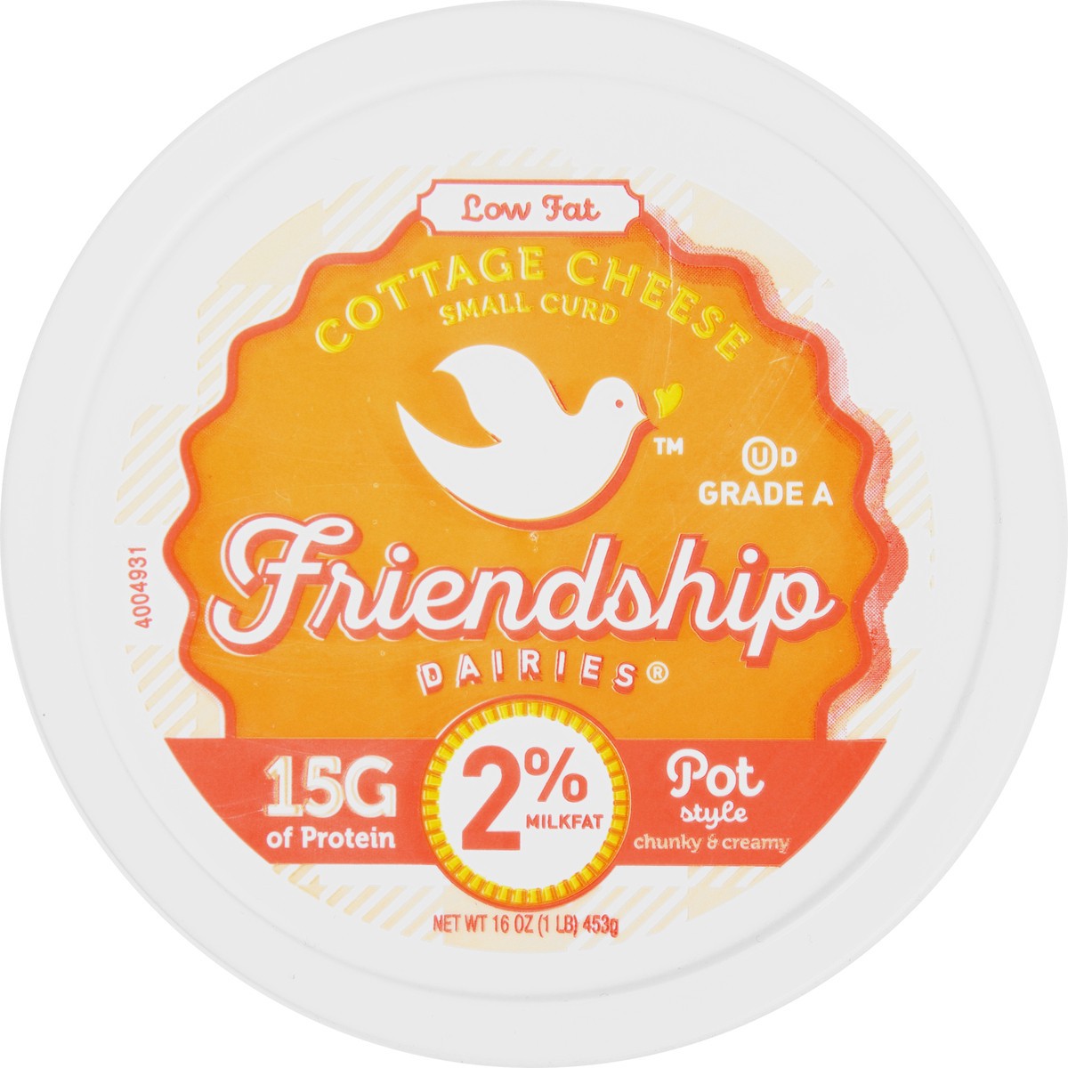 slide 12 of 13, Friendship Dairies Low Fat 2% Pot Style Small Curd Cottage Cheese 16 oz, 16 oz