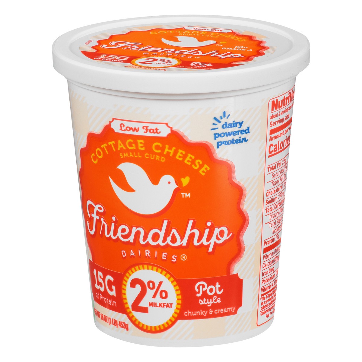 slide 3 of 13, Friendship Dairies Low Fat 2% Pot Style Small Curd Cottage Cheese 16 oz, 16 oz