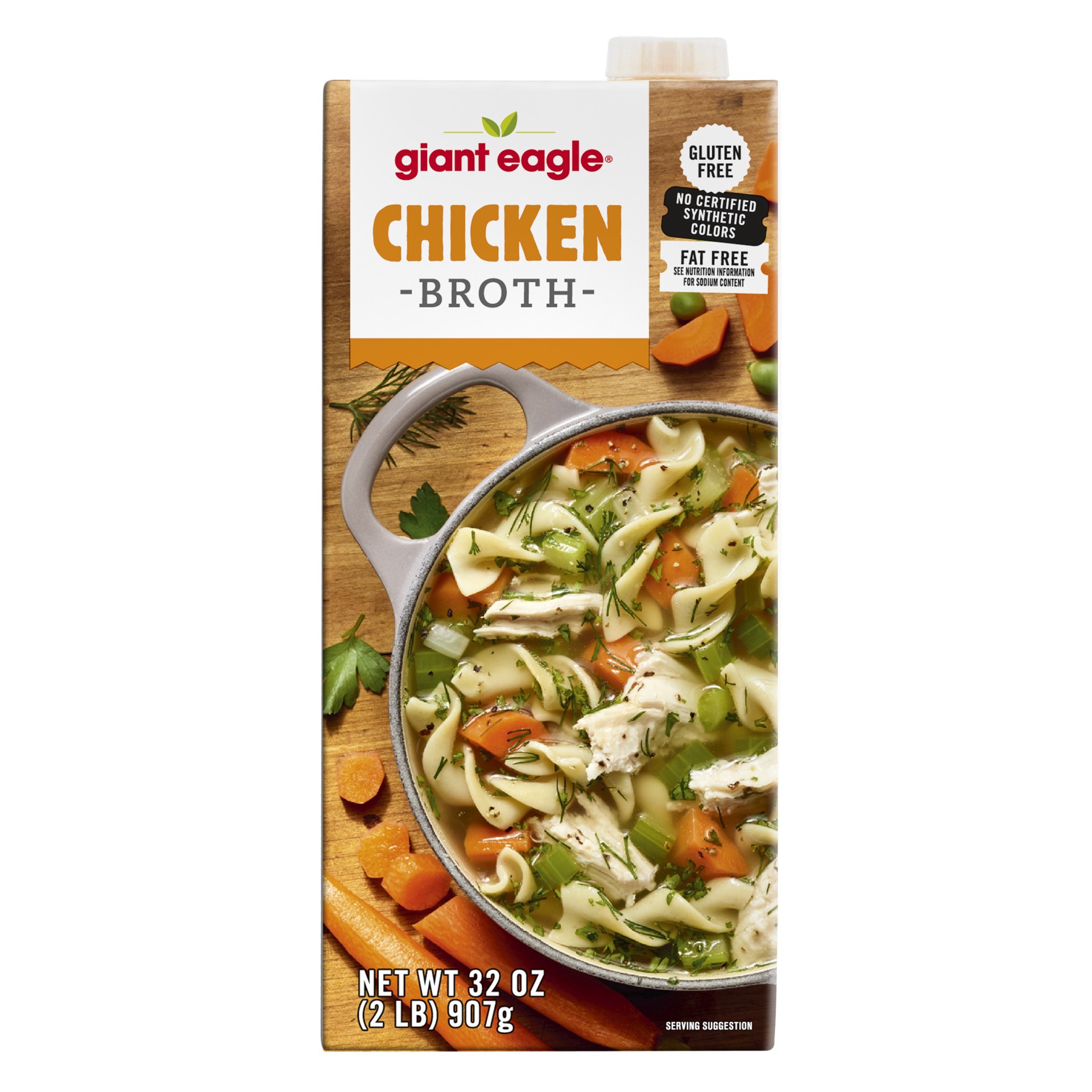 slide 1 of 1, Ge Chicken Broth - 32 oz, 32 oz