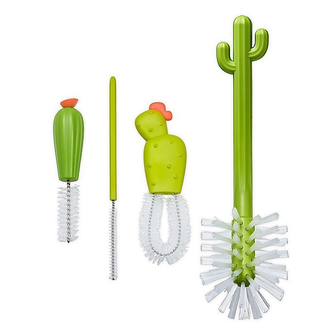 slide 1 of 5, Boon Cacti Bottle Brush Replacement Set, 4 ct