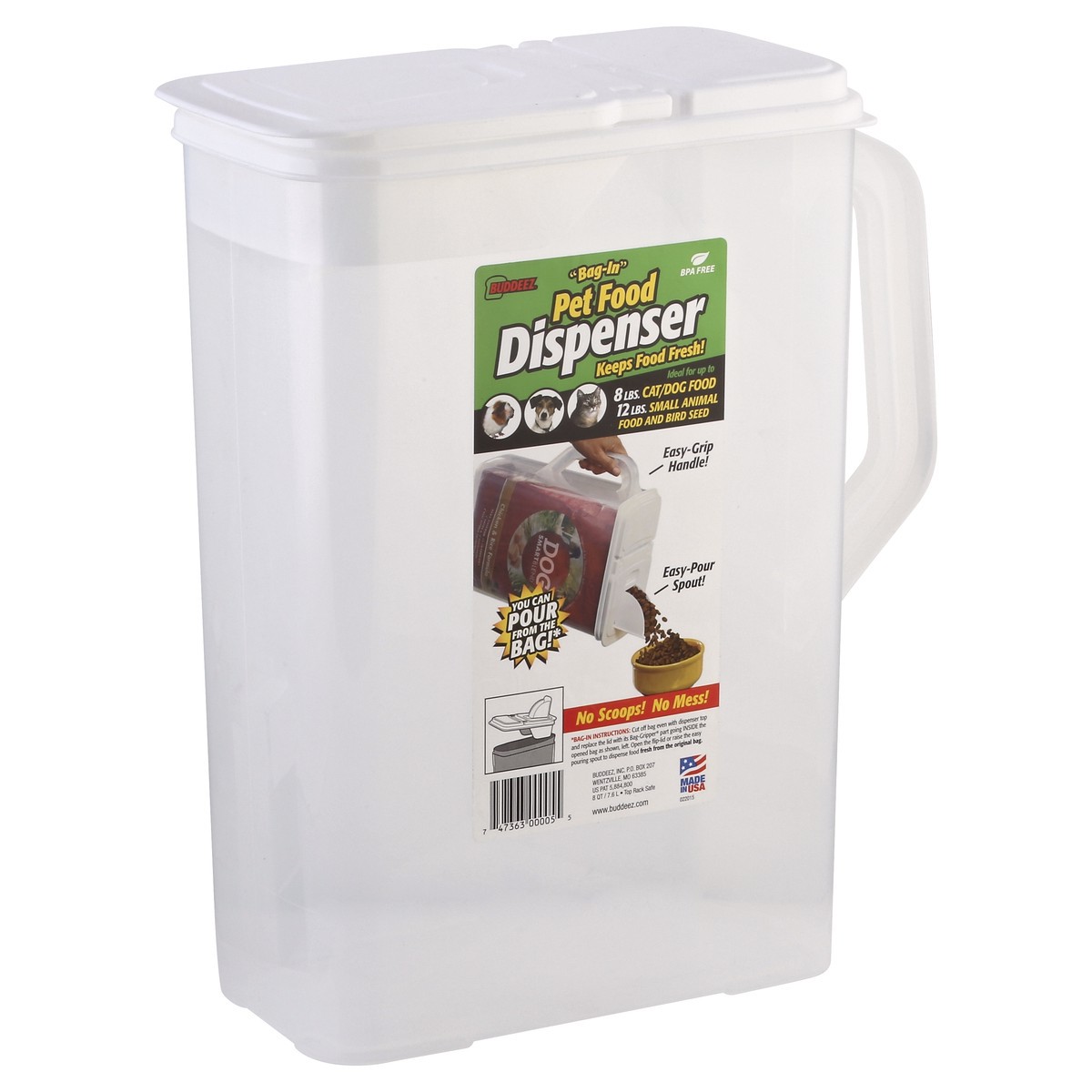 slide 5 of 5, Buddeez Pet Food Dispenser 1 ea, 1 ct