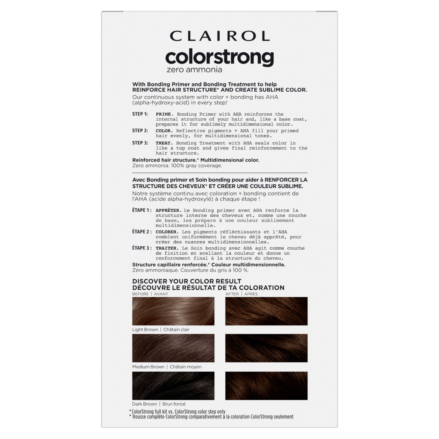 slide 2 of 8, Clairol Colostrong Med Brown 5.0, 1 ct
